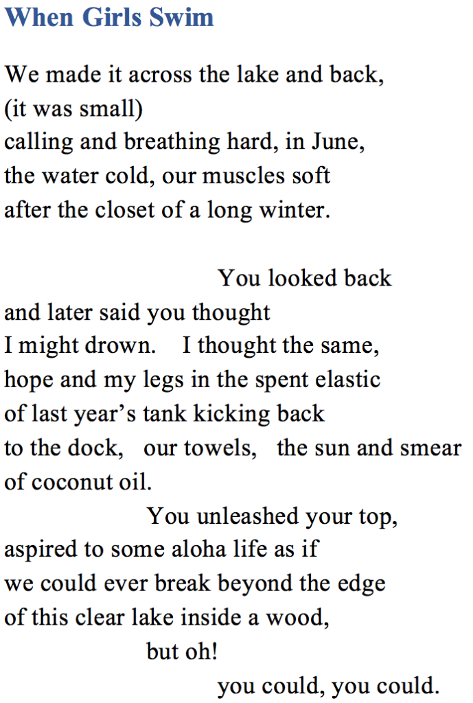M. L. Brown (When Girls Swim)